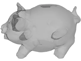 Pig Moneybox 3D Model preview