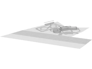 Showroom Structure 3D Model preview