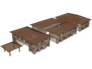 Multi Purpose Building 3D Model preview