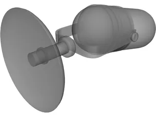 Microphone Announcer 1950 Style 3D Model preview