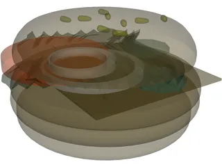 Hamburger [+All Toppings] 3D Model preview