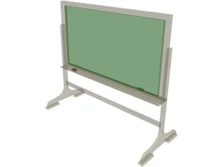Chalkboard Free-Standing 3D Model preview