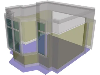 Lounge Room 3D Model preview