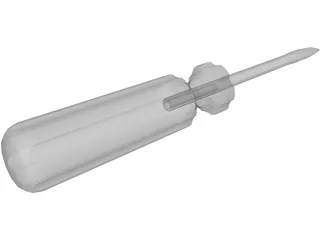 Flathead Screw Driver 3D Model preview