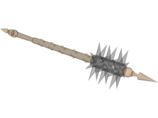 Spiked Mace 3D Model preview