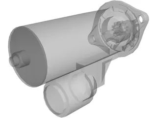 Starter Motor 3D Model preview
