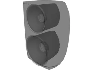 Speaker 2 Woofer 3D Model preview