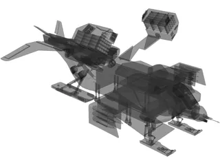 Aliens UD-4L Cheyenne Utility Dropship 3D Model preview
