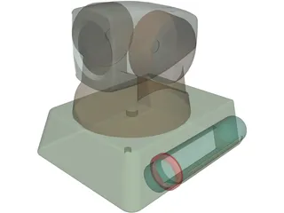 PC WebCam 3D Model preview