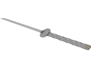 Ninjato Katana 3D Model preview