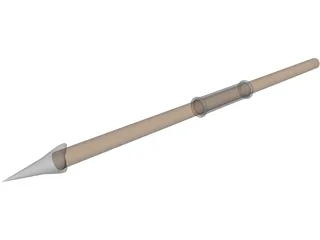 Short Roman Spear 3D Model preview