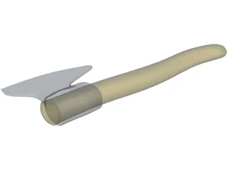 Medieval Axe Handle 3D Model preview