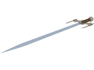 Medieval Sword 3D Model preview