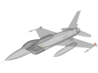 F-16 3D Model preview