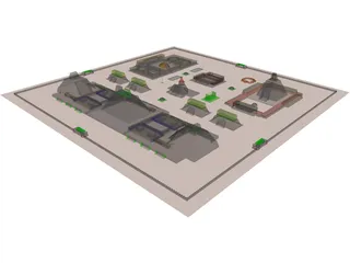 Aztec City 3D Model preview