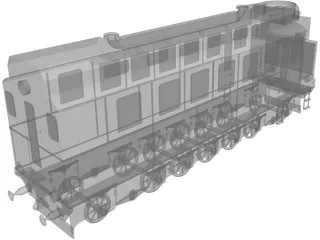 Lomonosov Train 3D Model preview