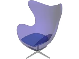 Egg Chair 3316 [Arne Jacobsen Classic] 3D Model preview