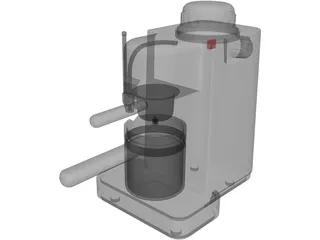 Espresso Coffee Maker 3D Model preview