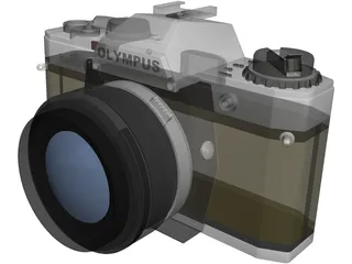 Olympus OM10 Photo Camera (35 mm) 3D Model preview