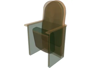Theater Seat 3D Model preview