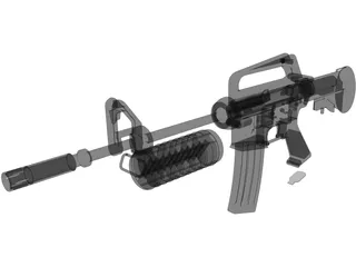 Rifle 3D Model preview