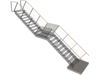 Stairs 3D Model preview