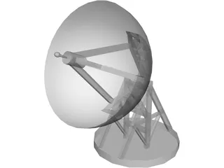 Satellite Dish 3D Model preview
