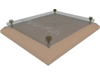 ADA Sign - Woodand Glass 3D Model preview