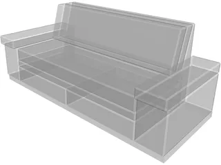 Flop Sofa 3D Model preview