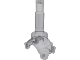 Transmission Yoke - Driveshaft 3D Model preview