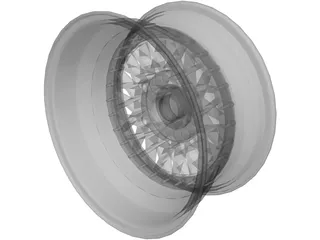 Porsche BBS RM Rim 3D Model preview