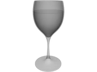 Wine Glass 3D Model preview