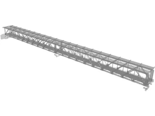 Steel Truss Bridge (1908) 3D Model preview