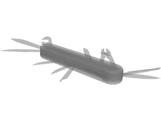 Pocket Knives Multi-Tools 3D Model preview