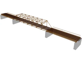 TPG and TRUSS Bridge 3D Model preview
