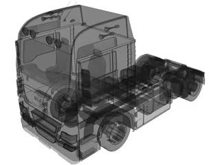 MAN TGX Truck 3D Model preview