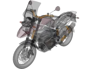 BMW R1200GS 3D Model preview