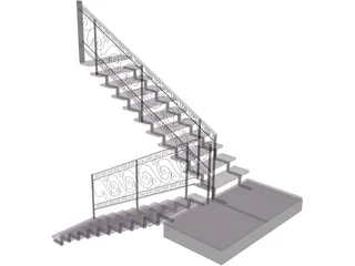 Stair 3D Model preview
