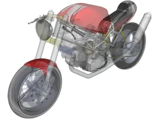 Ducati Monster 3D Model preview