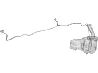 Fiat Ducato Windscreen Washer 3D Model preview
