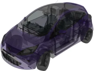 Ford Ka (2014) 3D Model preview