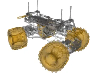 Tamiya TXT-1 RC 1/10 Monster Truck 3D Model preview