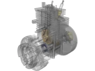 Honda GX 31 3D Model preview