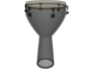 Djembe Remo 3D Model preview
