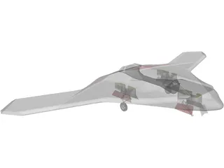 X-47B Unmanned Drone 3D Model preview