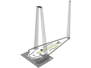 Sky Coaster 3D Model preview