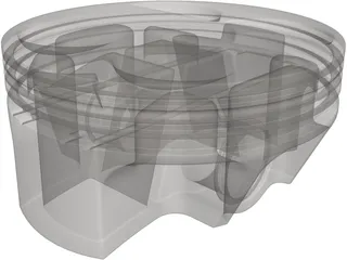 Piston Head 3D Model preview