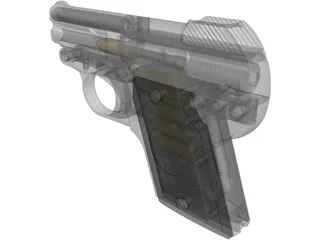 Steyr Pistol 1909 3D Model preview