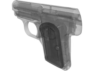 Browning 1906 Pistol 3D Model preview