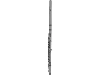 Flute 3D Model preview